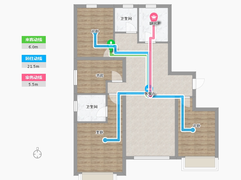 河北省-秦皇岛市-万晟华府-101.00-户型库-动静线