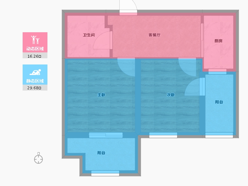 上海-上海市-上海地产馨逸公寓-40.00-户型库-动静分区