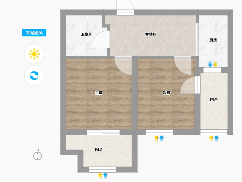 上海-上海市-上海地产馨逸公寓-40.00-户型库-采光通风