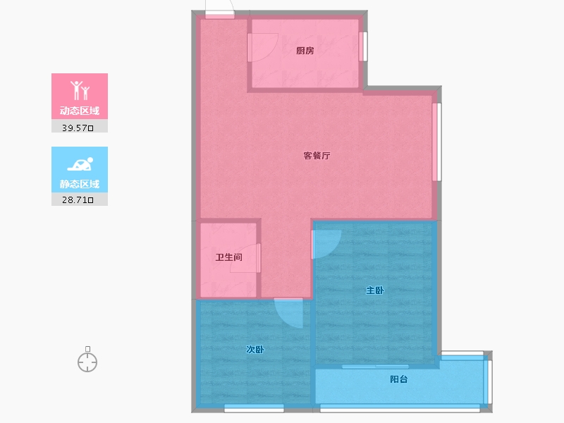 北京-北京市-文体路甲三号院-59.40-户型库-动静分区