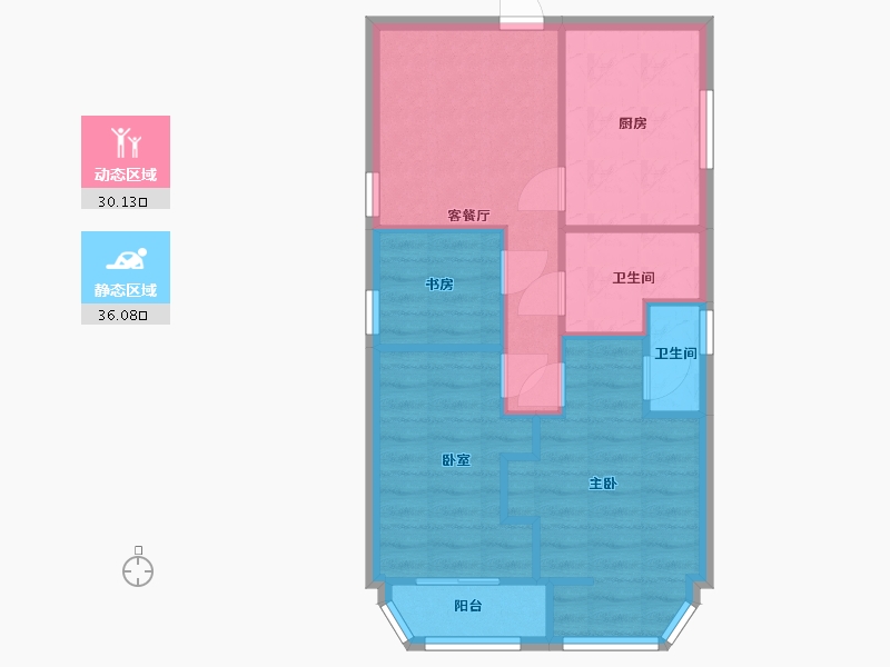 广东省-深圳市-康乐大厦-61.26-户型库-动静分区