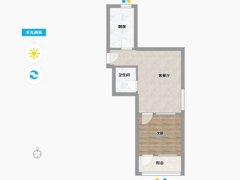 山东省-青岛市-错埠岭小区-38.96-户型库-采光通风