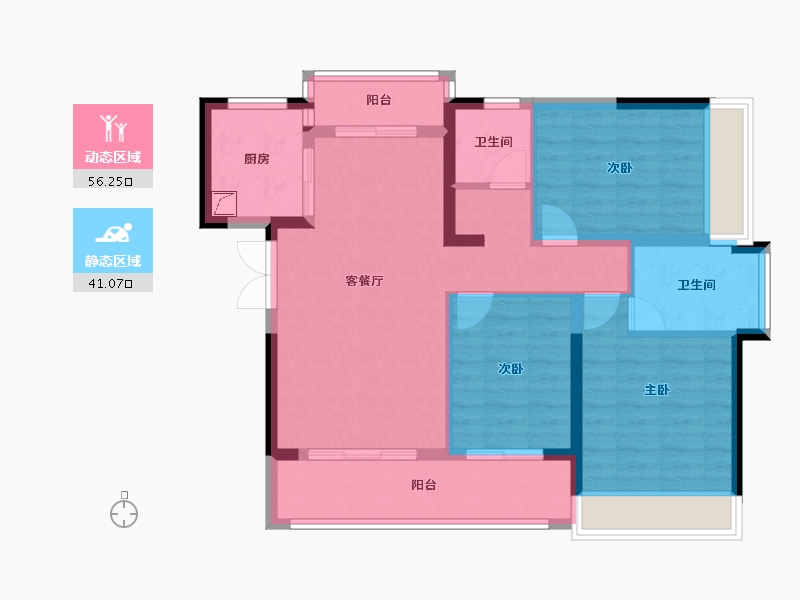 广东省-深圳市-招商嵘玺家园-98.00-户型库-动静分区