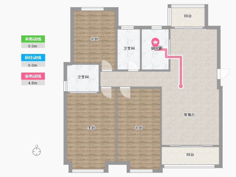 河南省-郑州市-郑州雅居乐国际花园-118.89-户型库-动静线