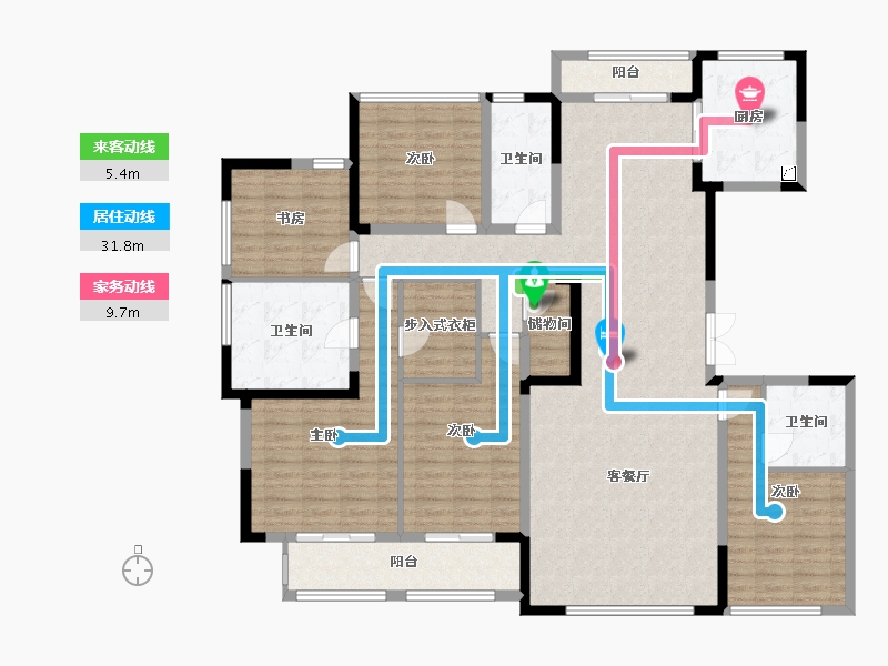 山东省-济南市-杨柳春风-200.00-户型库-动静线