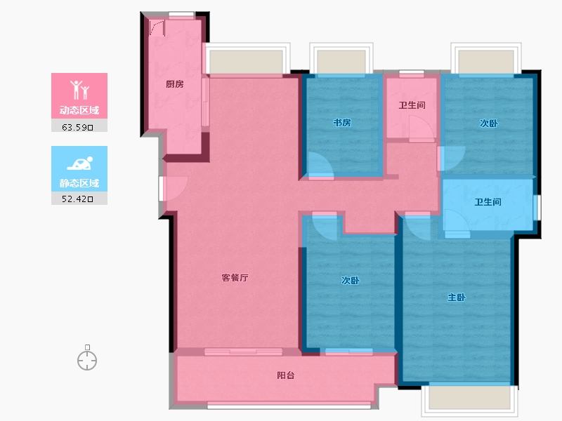 湖南省-长沙市-环球融创会展上东区-110.00-户型库-动静分区