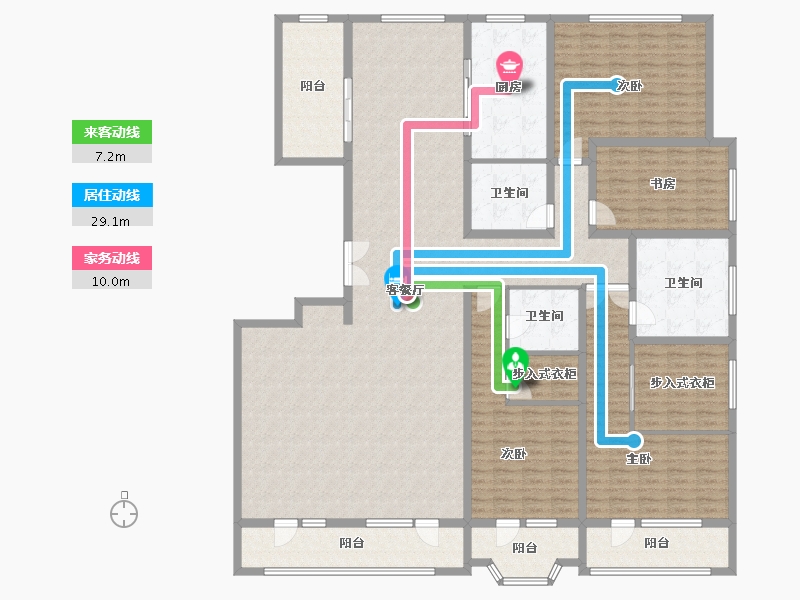 北京-北京市-保利海德公园-252.67-户型库-动静线