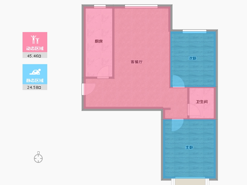 河北省-石家庄市-尖岭万达c区-89.89-户型库-动静分区