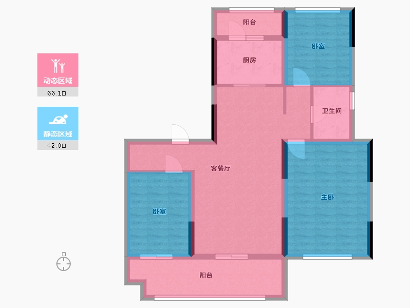 安徽省-淮北市-淮北碧桂园-98.00-户型库-动静分区