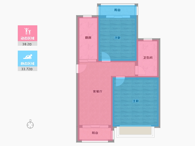 江苏省-盐城市-观棠府-80.00-户型库-动静分区