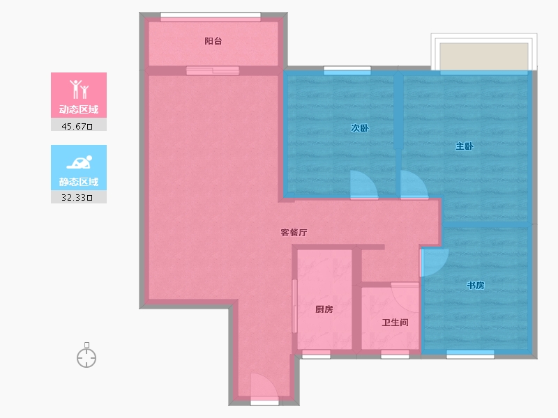 江西省-南昌市-新建城-69.34-户型库-动静分区