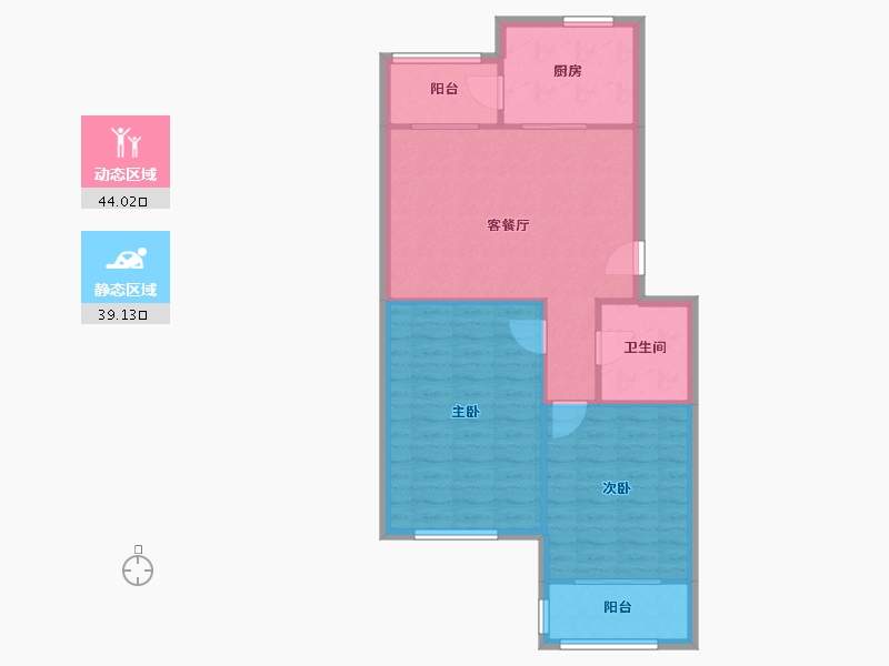 天津-天津市-华苑新城云华里-94.64-户型库-动静分区