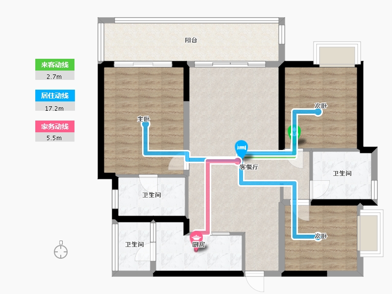 四川省-成都市-新鸿基悦城-100.00-户型库-动静线