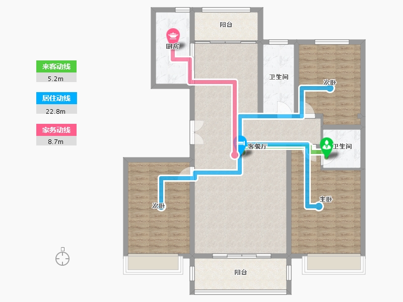 山东省-临沂市-金海源康城-126.16-户型库-动静线