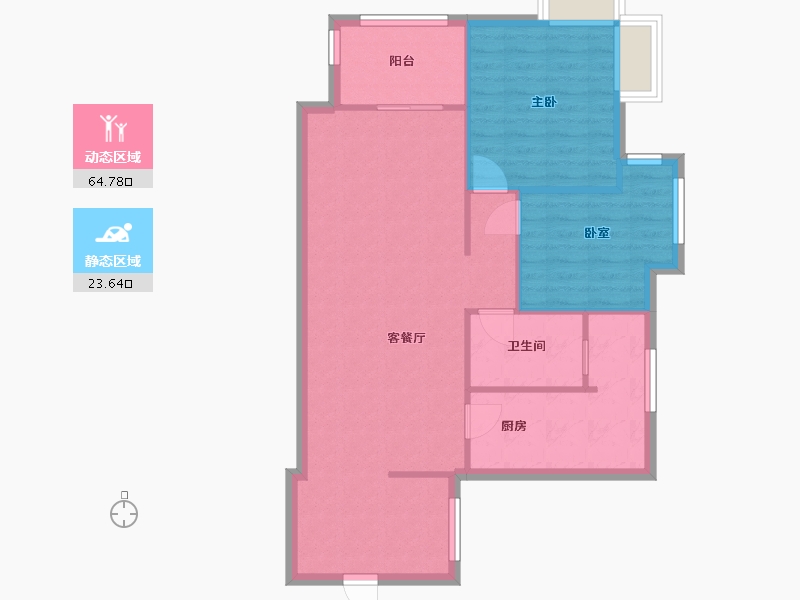 四川省-成都市-南城都汇4期汇尚园-75.00-户型库-动静分区