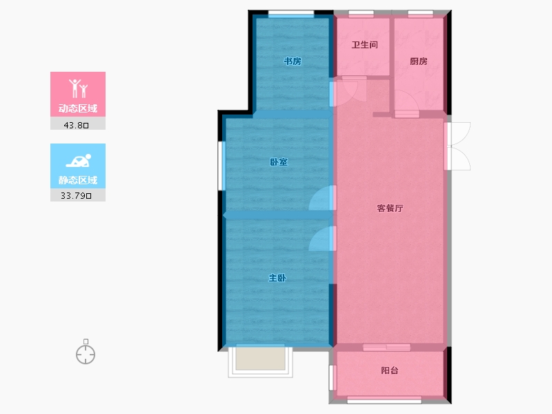 山东省-济南市-东城俪景-69.00-户型库-动静分区