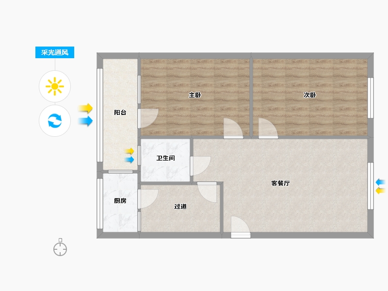 河南省-郑州市-岗杜-79.00-户型库-采光通风