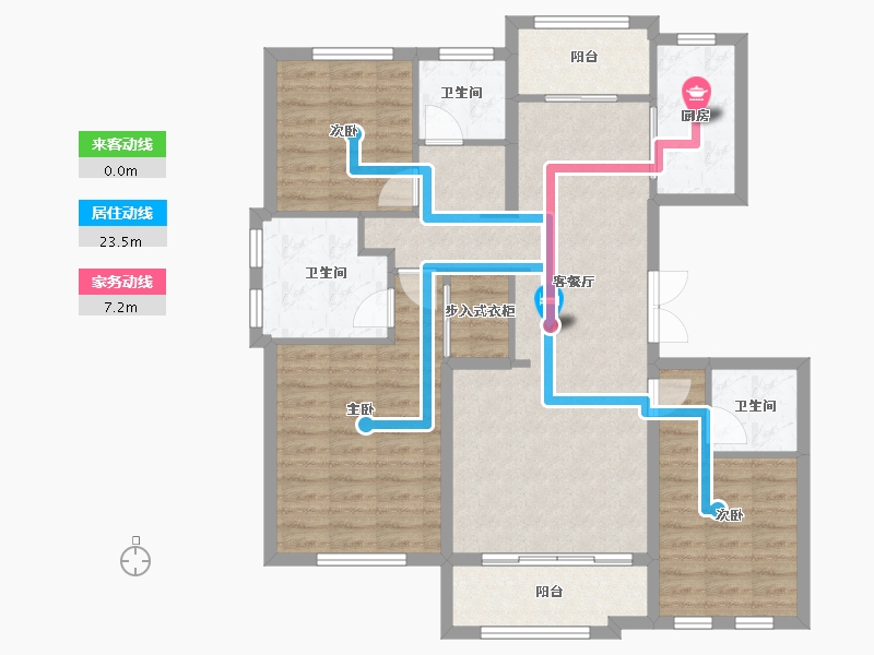 黑龙江省-哈尔滨市-南郡·新城-102.00-户型库-动静线