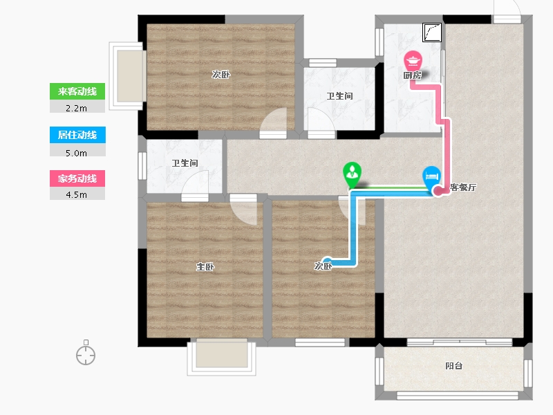 河南省-南阳市-广场北安置小区-112.00-户型库-动静线