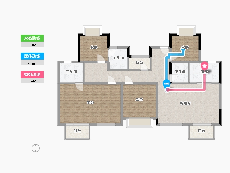 上海-上海市-玖里书香-134.00-户型库-动静线