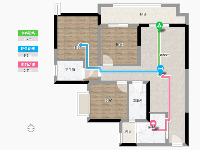 四川省-广安市-时代君临阁二期-79.31-户型库-动静线