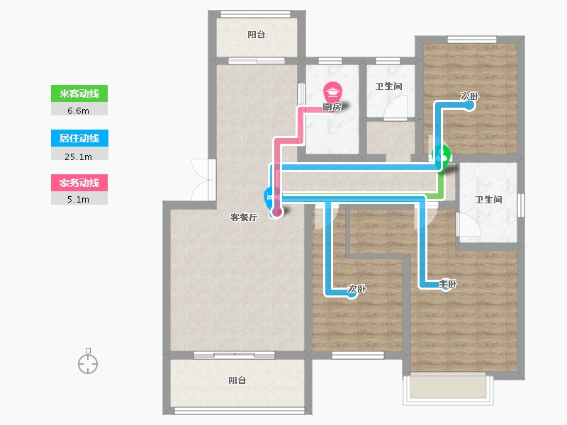 陕西省-安康市-城投·公园中央-114.35-户型库-动静线