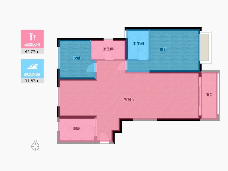 山西省-运城市-五洲芳华-101.00-户型库-动静分区