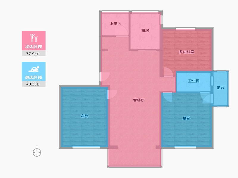 上海-上海市-艺康苑-115.00-户型库-动静分区