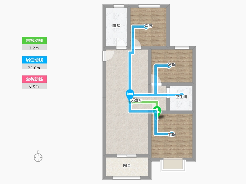 河北省-石家庄市-保利时光印象-76.00-户型库-动静线