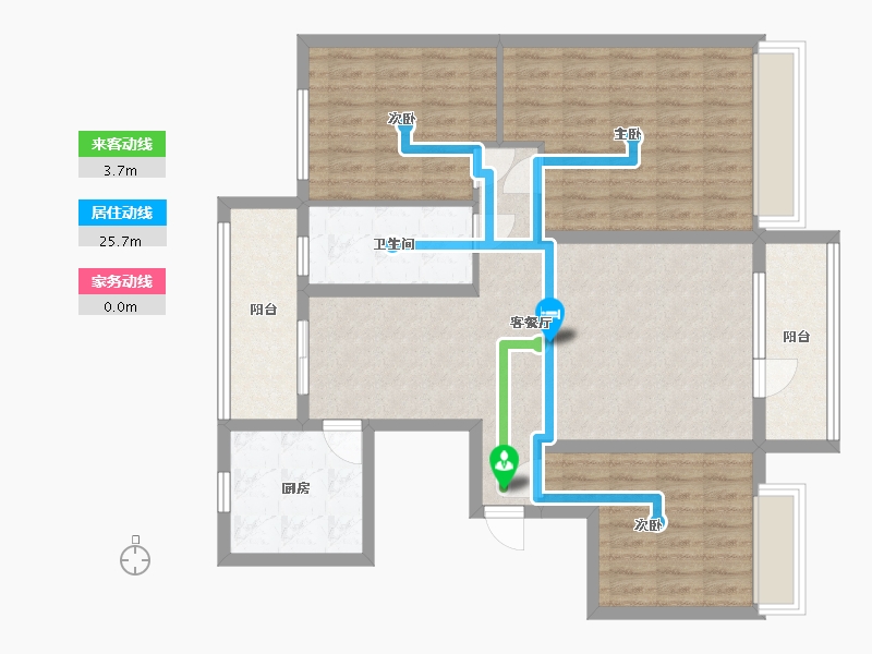 山东省-滨州市-富海铂悦府-104.00-户型库-动静线