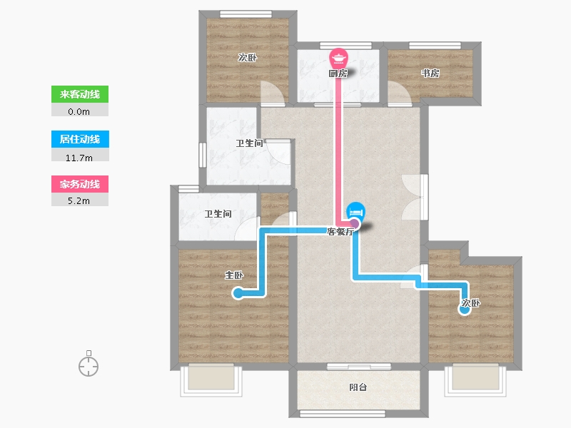 北京-北京市-中海金樾和著商业中心-95.25-户型库-动静线