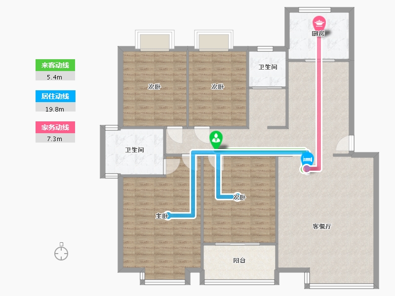 河南省-郑州市-金色嘉园-150.00-户型库-动静线