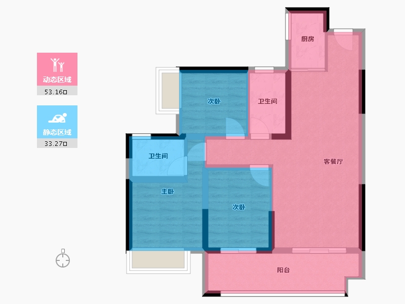 广西壮族自治区-梧州市-彰泰城-88.00-户型库-动静分区