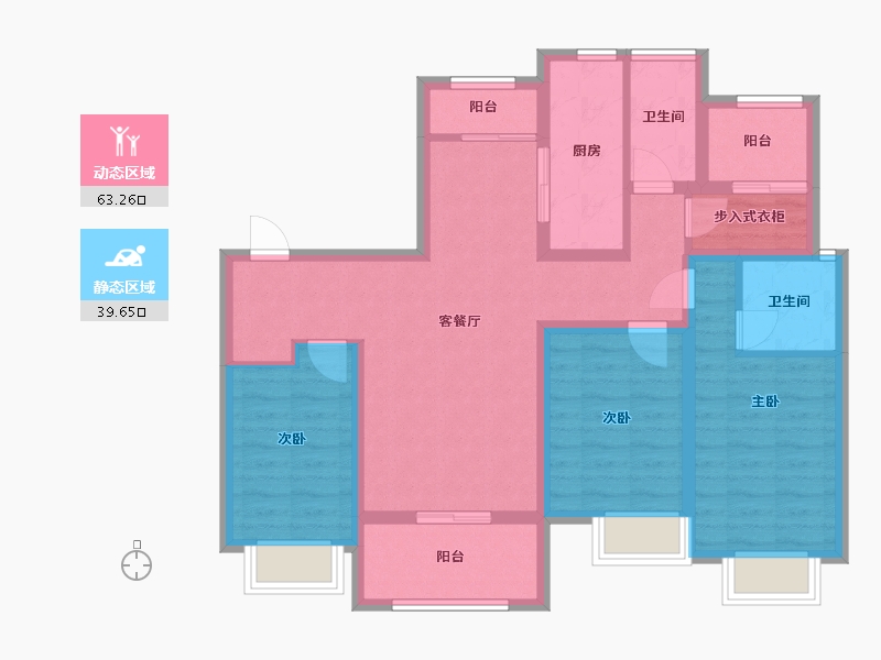 江苏省-南京市-御景世家-90.05-户型库-动静分区