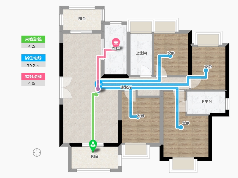 广东省-珠海市-招商依雲華府-98.00-户型库-动静线