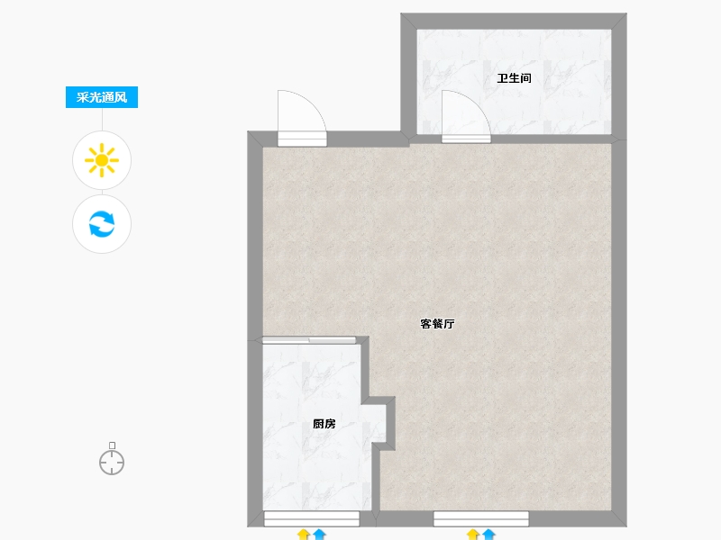 河南省-郑州市-首座国际公寓-11号楼-43.23-户型库-采光通风