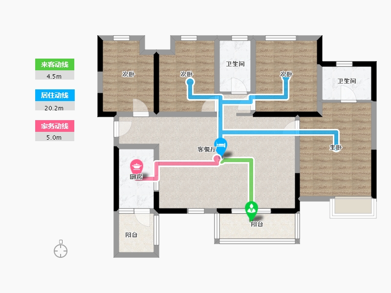 四川省-眉山市-芙蓉天府-97.00-户型库-动静线