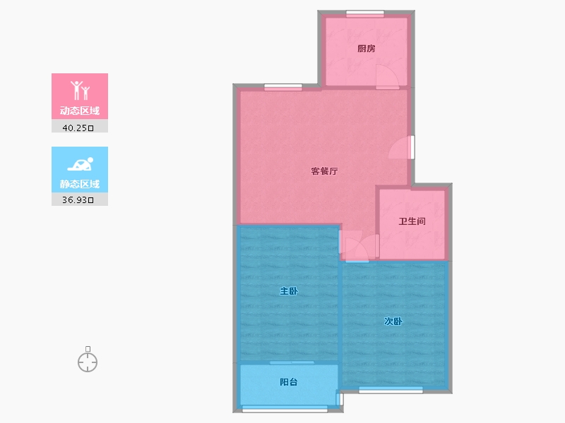 山东省-青岛市-曙光山色-南区-73.49-户型库-动静分区