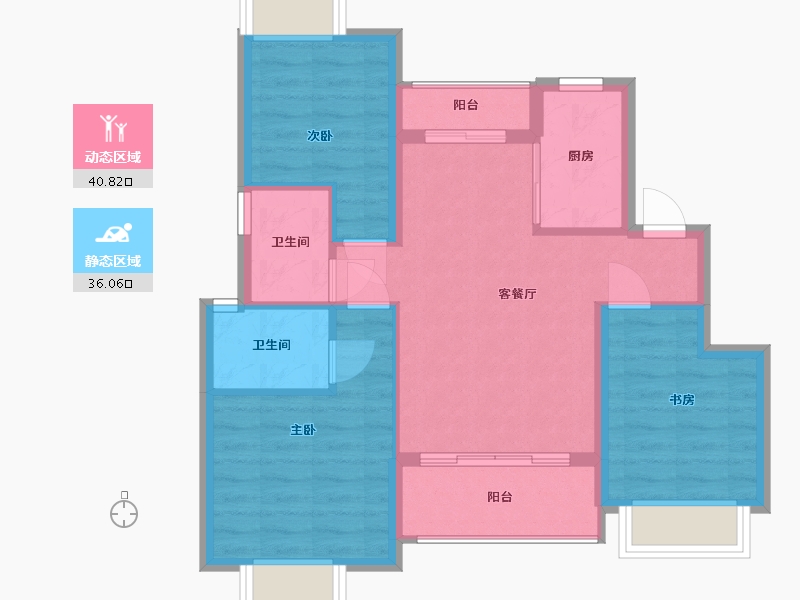 江西省-南昌市-锦天天悦华府-72.84-户型库-动静分区