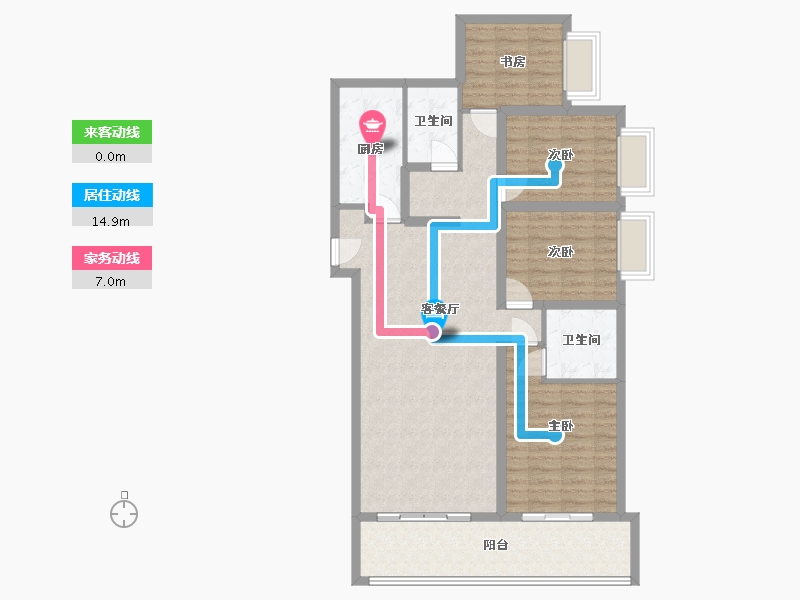 河南省-开封市-橄榄城-109.00-户型库-动静线