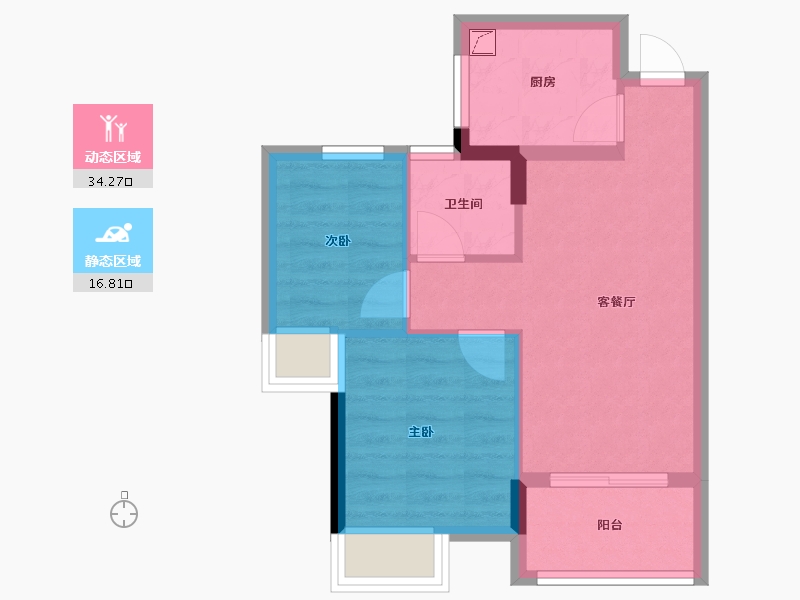 福建省-福州市-新都汇-45.00-户型库-动静分区