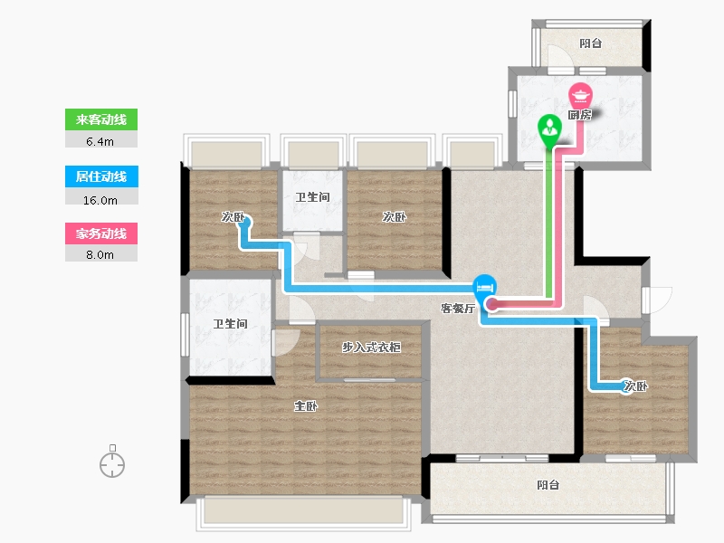 四川省-成都市-中海锦江城-140.00-户型库-动静线