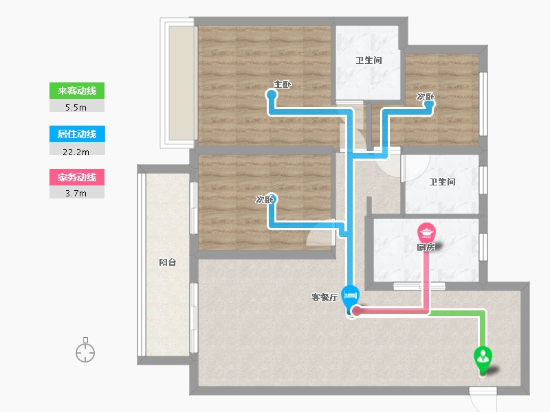 安徽省-亳州市-锦绣云庐-97.00-户型库-动静线