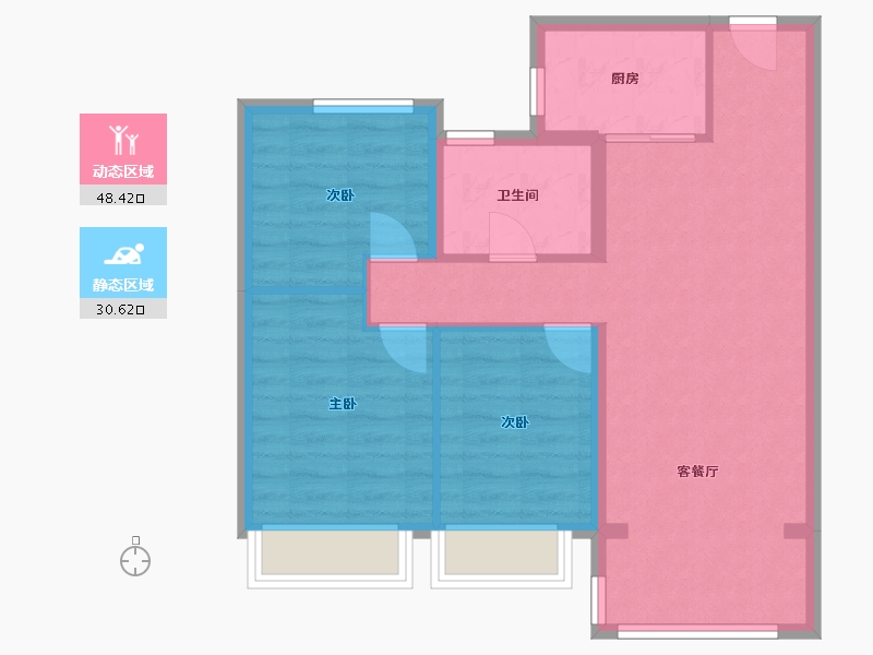 河南省-周口市-周口碧桂园天玺湾-90.00-户型库-动静分区