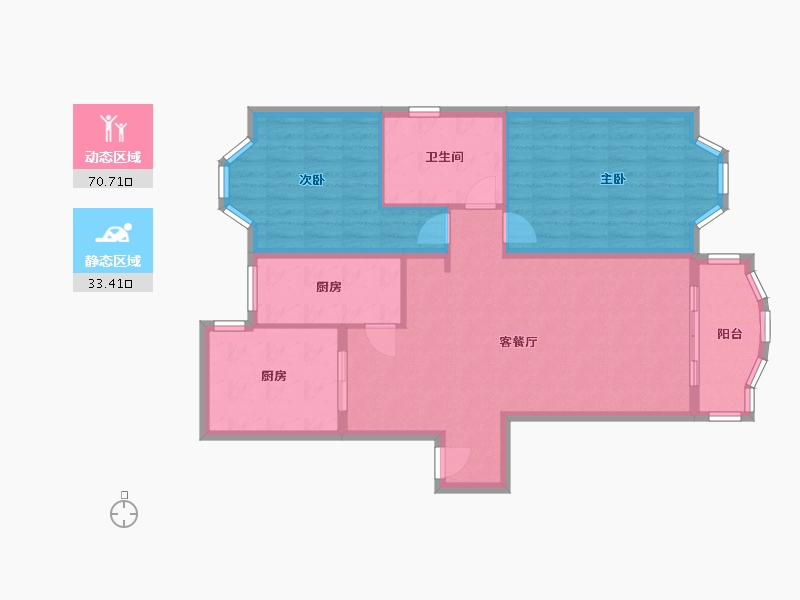 上海-上海市-安亭雅苑-92.20-户型库-动静分区