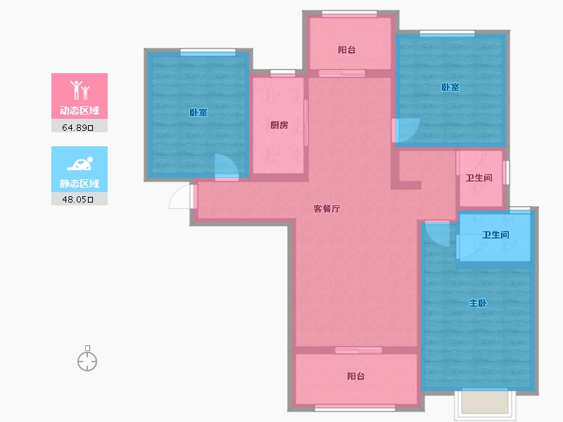 河南省-焦作市-悦东城-100.00-户型库-动静分区