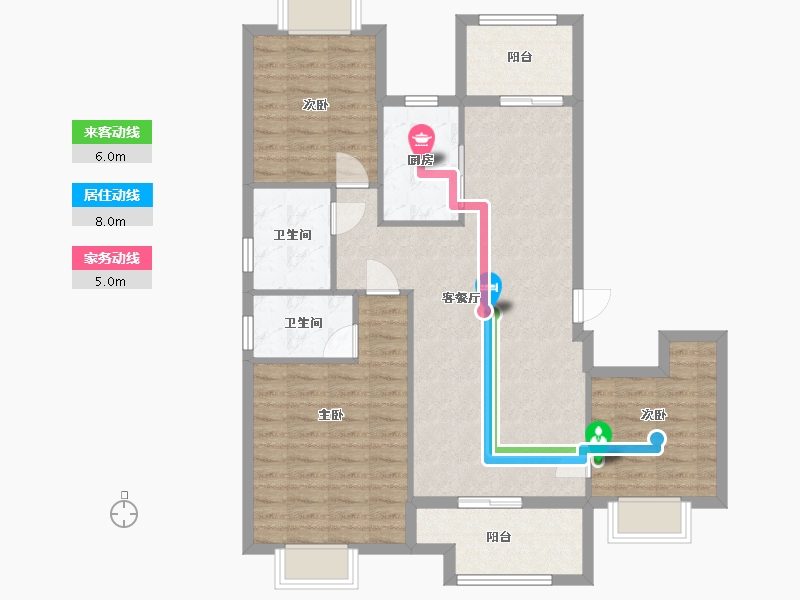 福建省-泉州市-和风-98.00-户型库-动静线