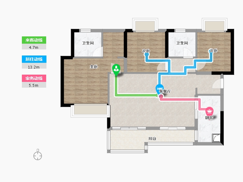 四川省-成都市-优筑天府城-96.70-户型库-动静线