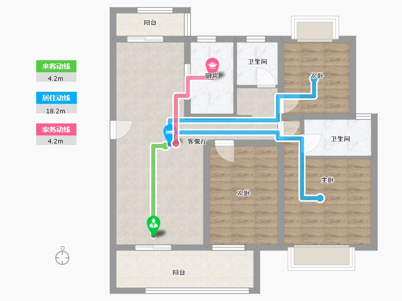 湖北省-孝感市-金湖湾-99.00-户型库-动静线