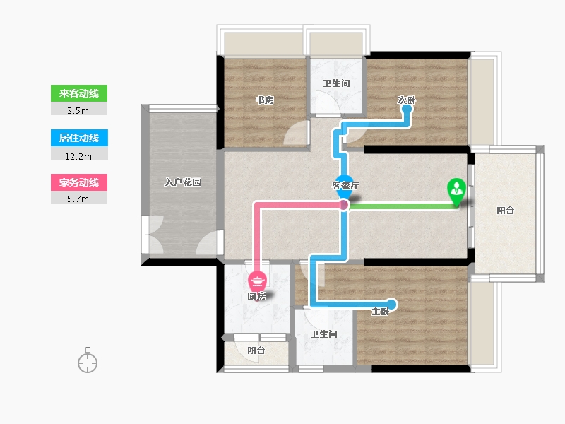 广东省-湛江市-民大蓝海峰境-95.00-户型库-动静线